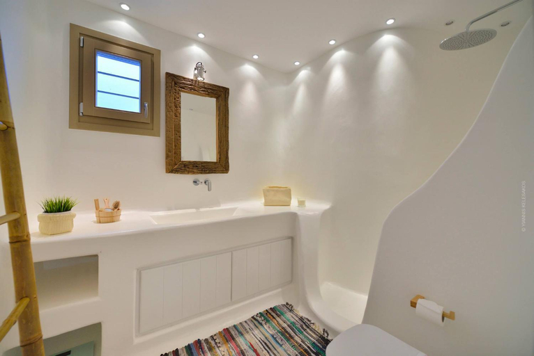 Bathroom 2, Villa Galatia by Thalassa Residence Mykonos, South Aegean