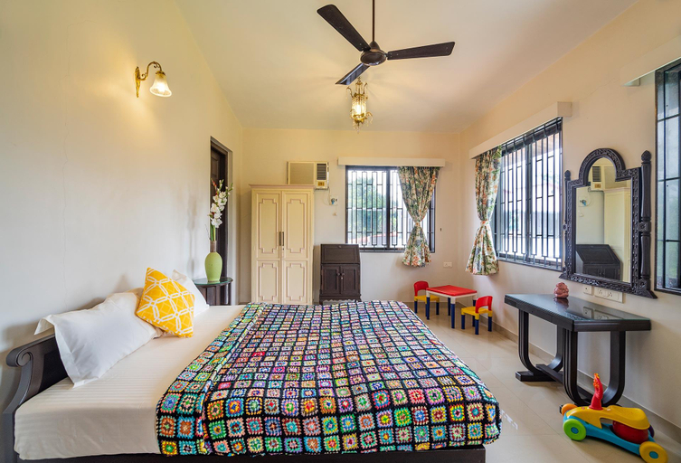 Bedroom 2, StayVista at Woodstone Villa, Pune