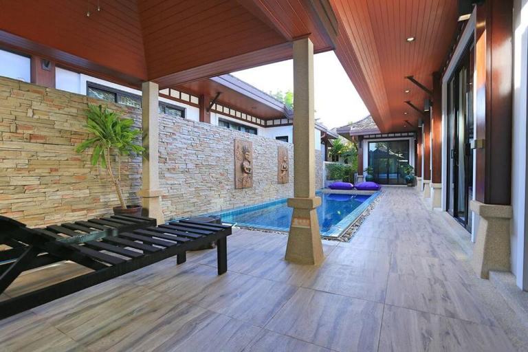 Balcony/terrace, 3bedroom pool villa only 250m to the Rawai beach F10, Pulau Phuket