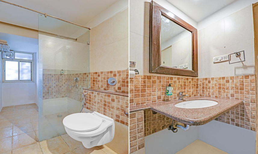 Bathroom, Treebo White Inn Koramangala, Bangalore