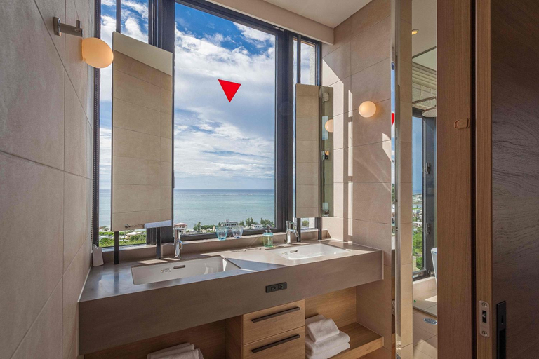 Bathroom 4, Onna Oceanview Suites, Onna
