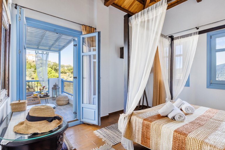 Bedroom 5, Villa Avaton With Magnificent sea View and Skopelos Town, Thessaly