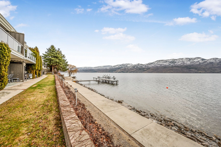 Exterior & Views, Lakeside Condo w Large Outdoor Space, Central Okanagan