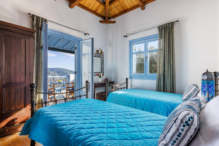 Bedroom 4, Villa Avaton With Magnificent sea View and Skopelos Town, Thessaly
