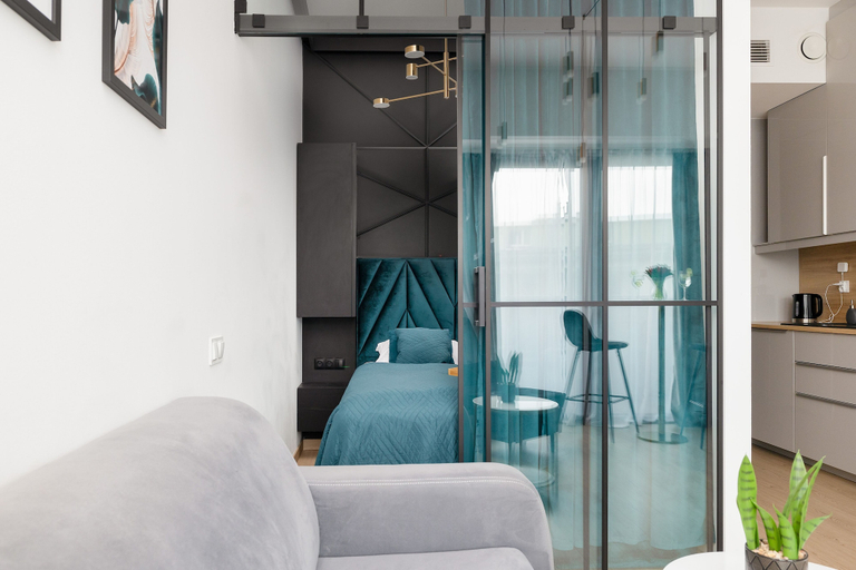 Bedroom 3, Apartment in Hanza Tower by Renters, Szczecin