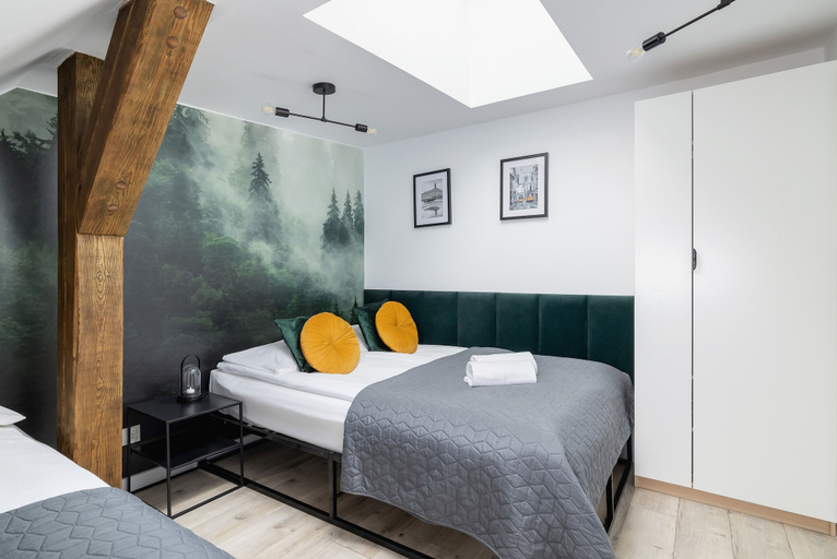 Bedroom 3, Kościuszki With A/C Katowice by Renters, Katowice City