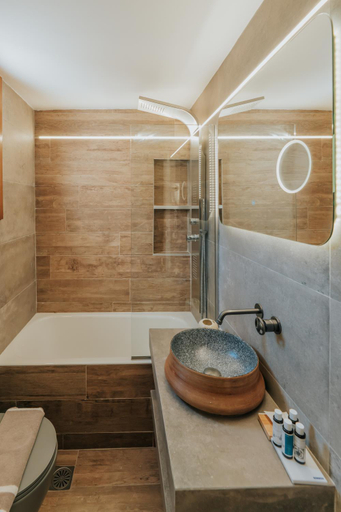 Bathroom 1, Anerada Hotel, West Greece