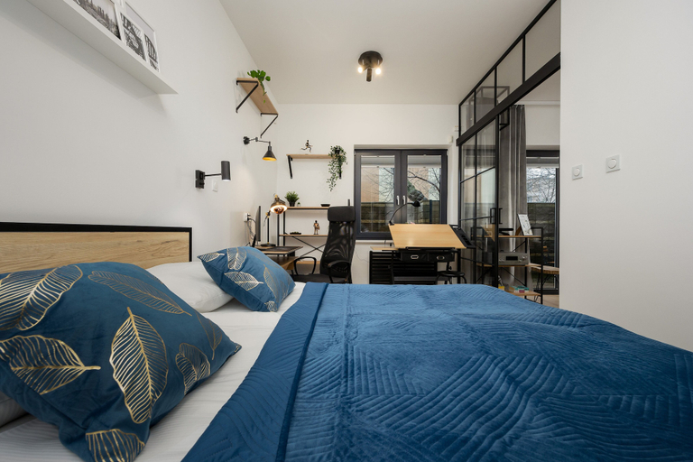 Bedroom 3, Warsaw Apartment With Terrace by Renters, Warsaw