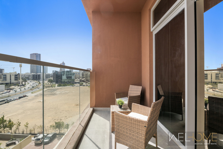 Balcony 5, WelHome - Cozy Studio Apt. with Private Balcony in Arjan, Dubai