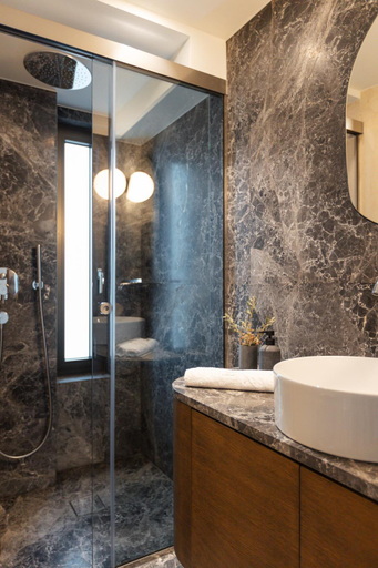 Bathroom 3, Beachfront Linum Escape Retreat with a Heated Pool, Crete