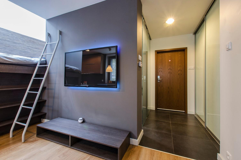 Bedroom, LupoApartments Kosynierow Klimatyzacja Dostep na Kod, Łódź