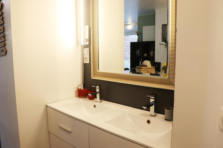 Bathroom 3, Suite Melody double balneo, home-cinema, terrasse a Dieppe, Seine-Maritime