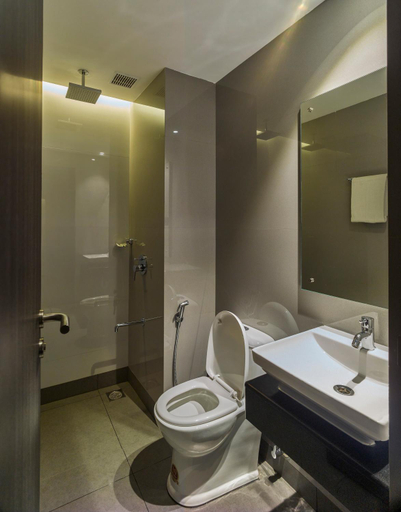 Bathroom, Ariya Nivaas - A vegetarian Hotel, Thiruvananthapuram