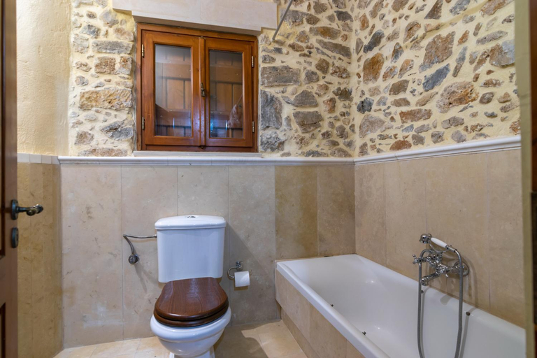 Bathroom, Archodiko Villa Imbros, Crete