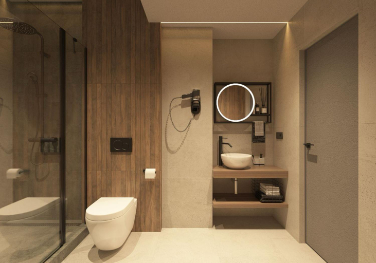 Bathroom 4, Full House Hotel & Capsule Hostel, Rivnens'ka