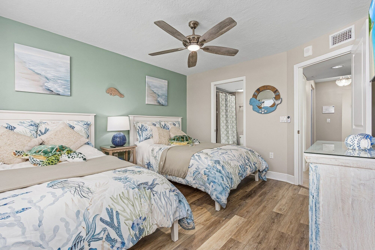 Bedroom 3, Beach Villas # 506-250 Estero Blvd 2 Bedroom Apts by RedAwning, Lee