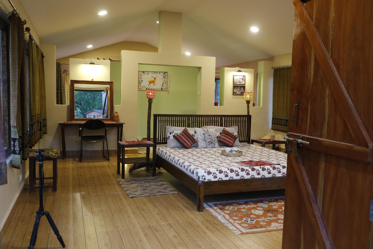 Bedroom, Atulya Kanchi Camp Bandhavgarh National Park India, Umaria