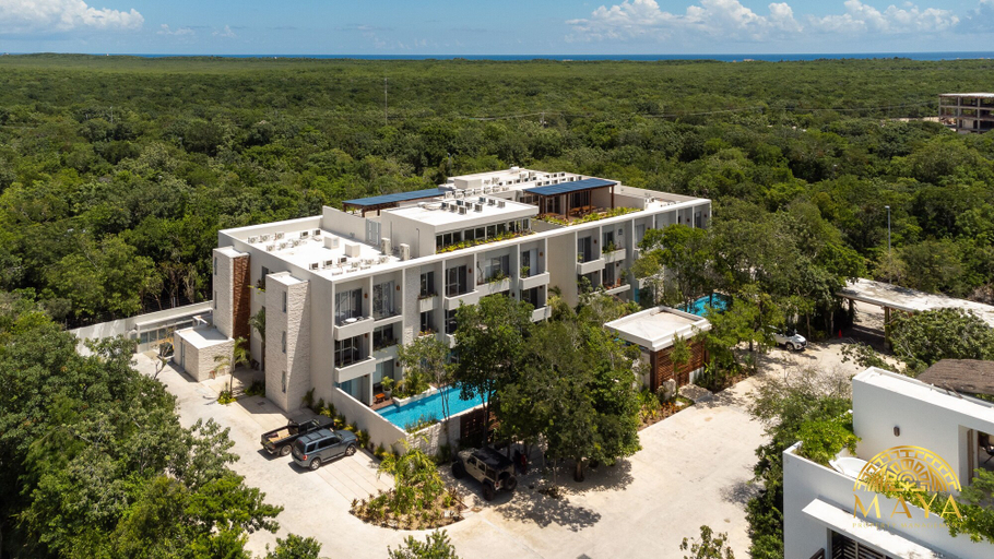 Exterior detail, NHOA 207A Lux 2BR Condo Pool View in Aldea Zama, Cozumel