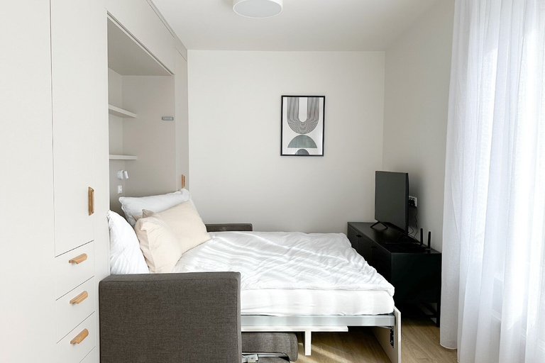 Bedroom 3, Modern Holesovice Apartment, Praha 7