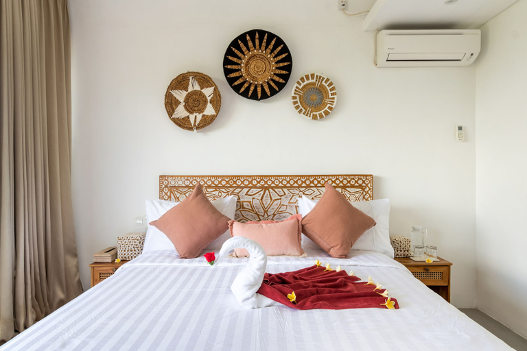 Bedroom 3, Beautiful Boho-chic 4br Tropical Villa in Pererenan Canggu, Badung