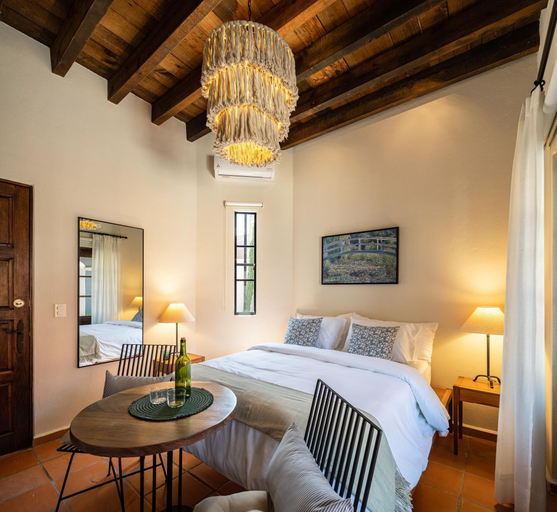 Bedroom 1, Rooftop Terrace Views! Stylish 4BR Hacienda, Allende