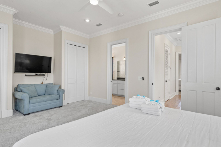 Bedroom 2, Luxury Home Steps From Beach in Gated Community, Walton