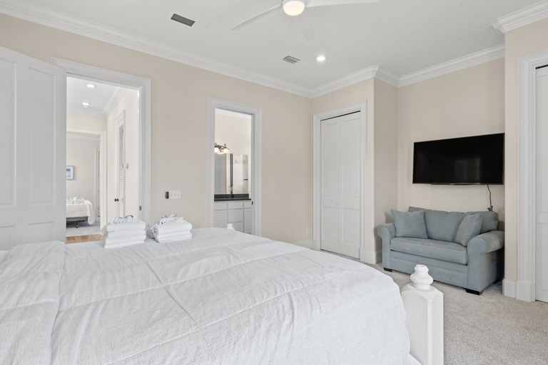 Bedroom 4, Luxury Home Steps From Beach in Gated Community, Walton