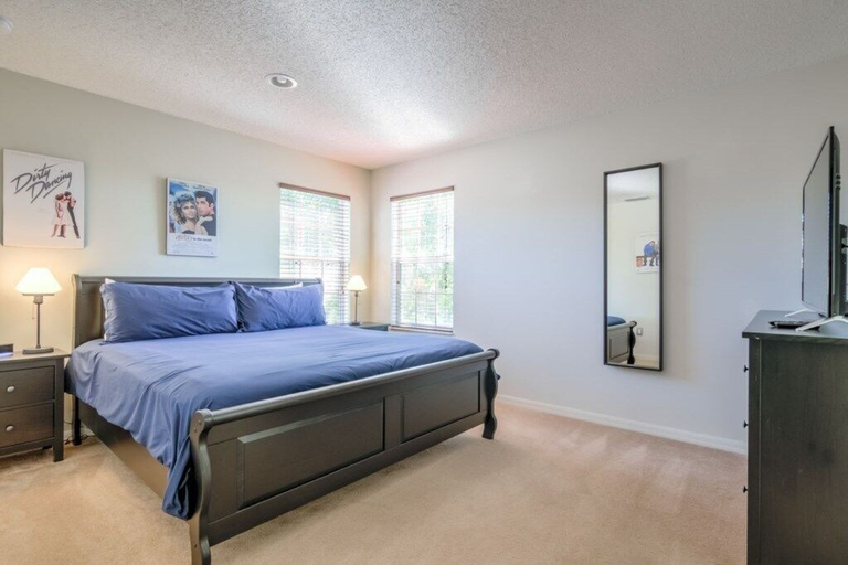 Bedroom 3, Fabulous Golf Course View Private Pool Game Room! 7 Bedroom Home by RedAwning, Polk
