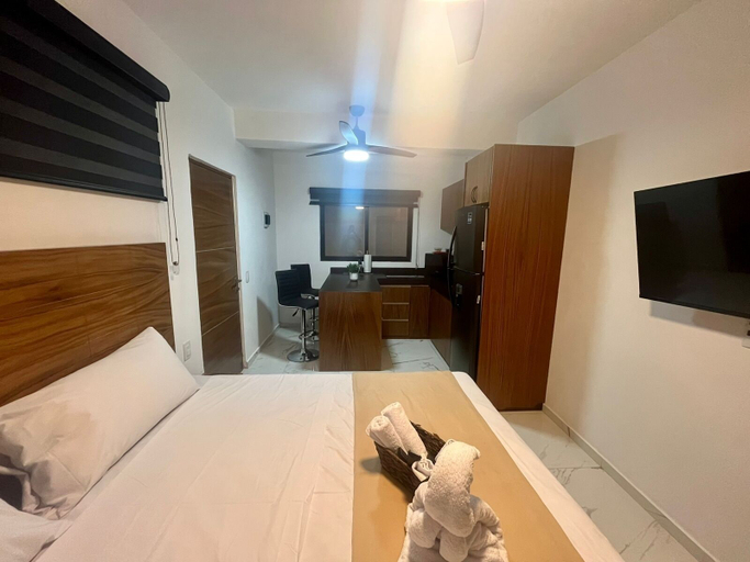 Bedroom 1, AHAU Apartments, Cozumel