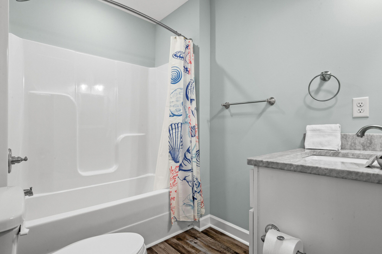 Bathroom 3, Coral Cabana - 3BD 2BA Home Close to Beach w/ Optional Golf Cart!, Bay