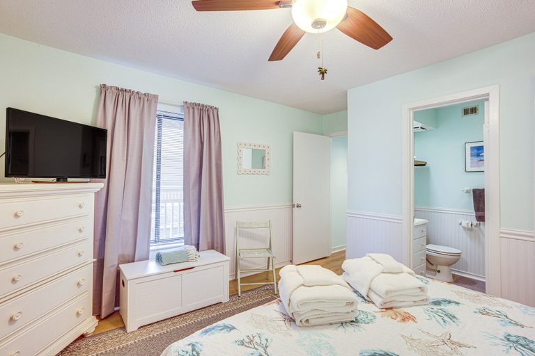 Bedroom 2, Ocean-view Saint Helena Island Condo - Pool Access, Beaufort