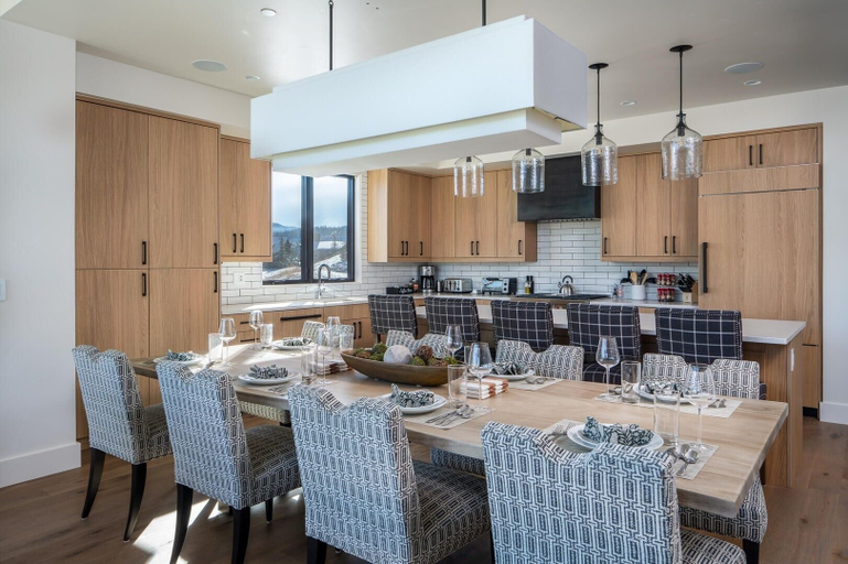 Private kitchen 3, 9 Deep Forest Drive 6 Bedroom Home by Moonlight Basin Lodging, Madison