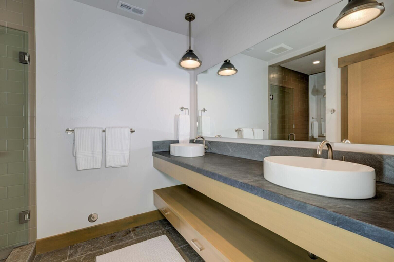 Bathroom 5, 6 Diversion Lane 5 Bedroom Home by Moonlight Basin Lodging, Madison