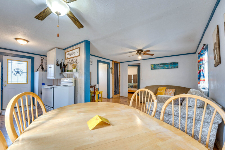 Bedroom 3, 'Cabana Luna' Cabin w/ Deck, Swing & Fire Pit!, Uvalde