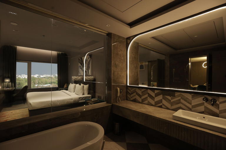 Bathroom 3, Palm Springs Resort, Nashik