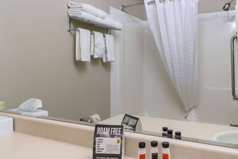 Bathroom 4, Super 8 by Wyndham Cochrane, Division No. 6