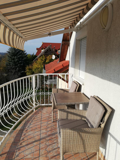 Balcony/terrace, Boroka Apartment Heviz, Hévíz/Keszthely