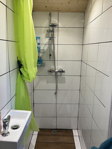 Bathroom 3, Converted Railway Wagon, Powys