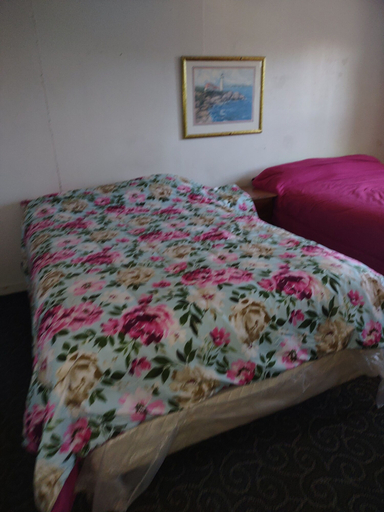 Bedroom 1, Rosenberg Motel, Galveston