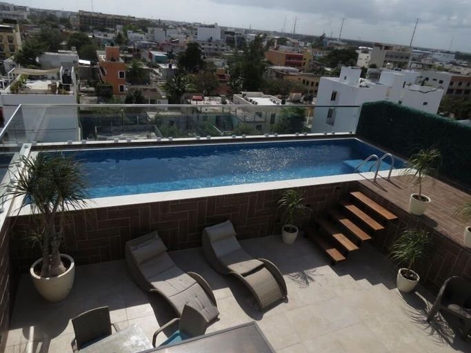 Terrace/patio 4, Studios with roofpool in Vanessa 24, Cozumel
