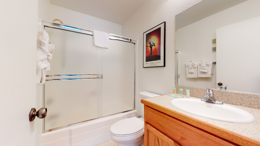 Bathroom 3, Summit 293 Bright, Spacious with Under Ground Parking, Walk to Eagle Lodge by RedAwning, Mono