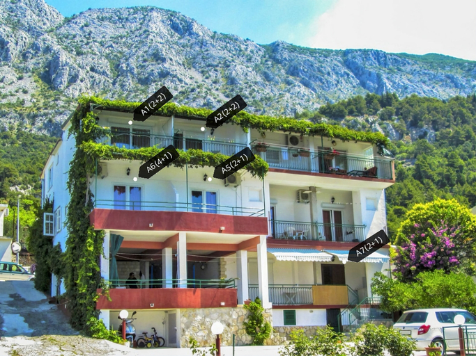 Exterior & Views 2, Apartmani Reljic A2, Podgora