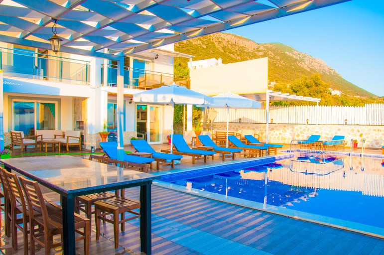 Restaurant, Villa Erdo Kalkan 5 Bedroom Villa, Kaş
