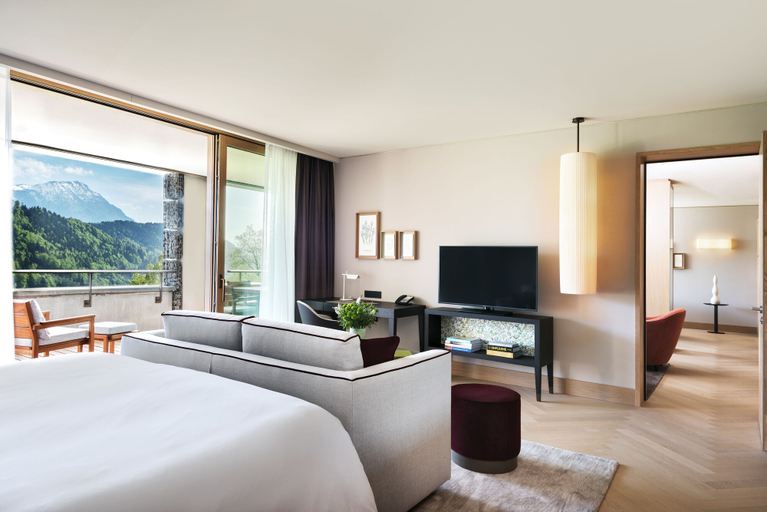 Bedroom 3, Waldhotel by Bürgenstock Lake Lucerne, Nidwalden