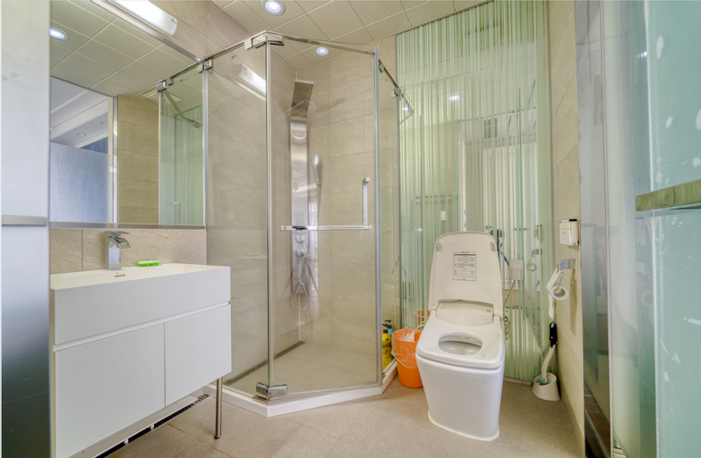 Bathroom 3, ZD9_제주 오션스타#고층 오션뷰#섭지코지#광치기해변#성산일출봉#탁트인 오션뷰~, Seogwipo