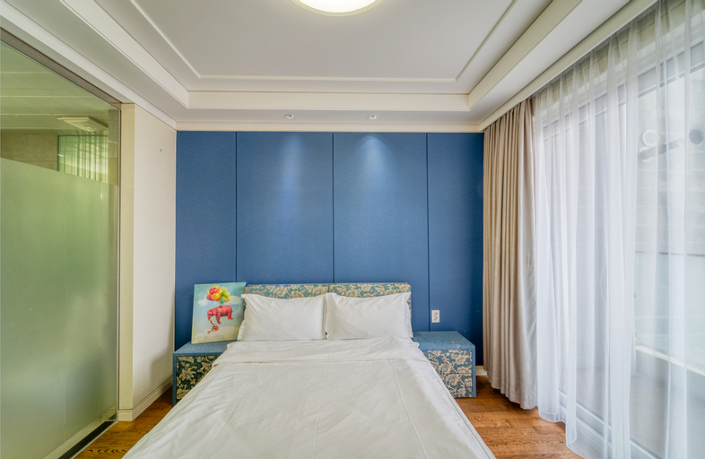 Bedroom 2, ZD9_제주 오션스타#고층 오션뷰#섭지코지#광치기해변#성산일출봉#탁트인 오션뷰~, Seogwipo