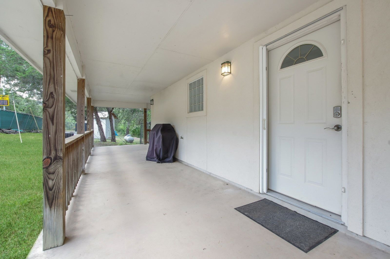 Porch, Guadalupe River Rock Retreat 9740 by RedAwning, Comal