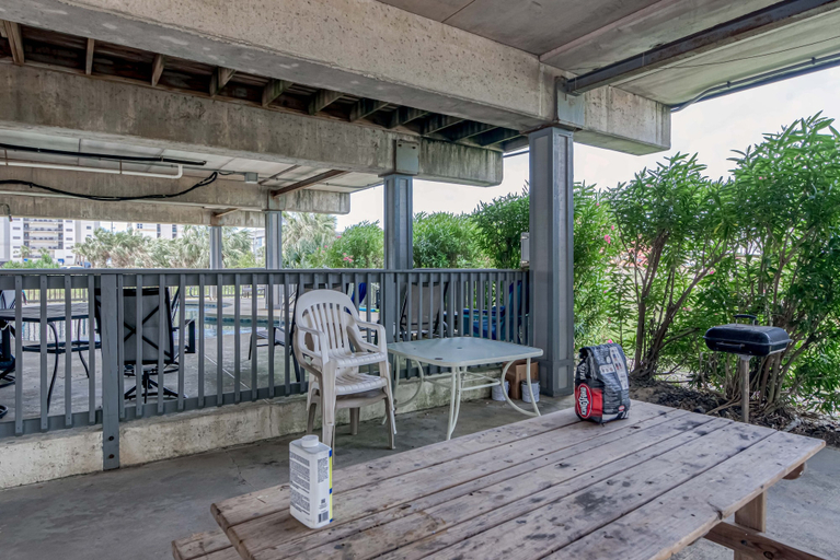 Balcony, Sandy Shores West 101 2 Bedroom Condo by RedAwning, Baldwin