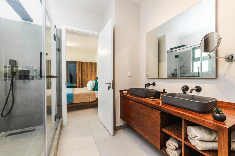 Bathroom 4, Poste Lafayette, Beachfront Apartment-C1, Flacq