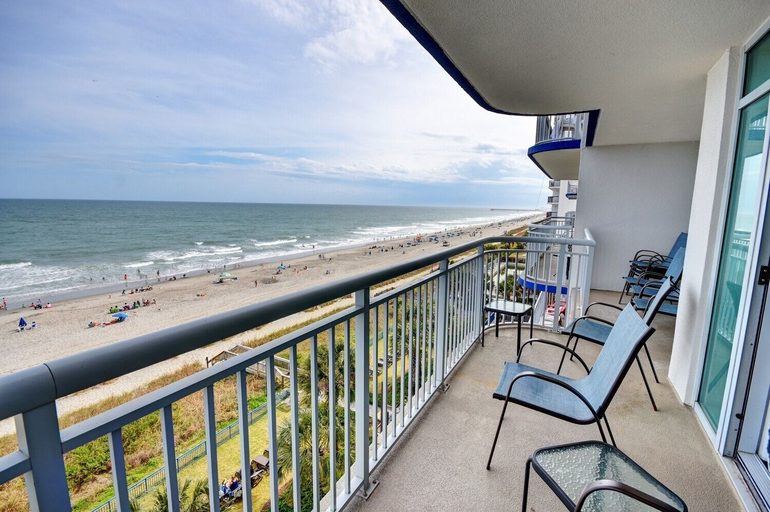 Balcony 5, Grand Atlantic Resort 601 4 Bedroom Condo by RedAwning, Horry